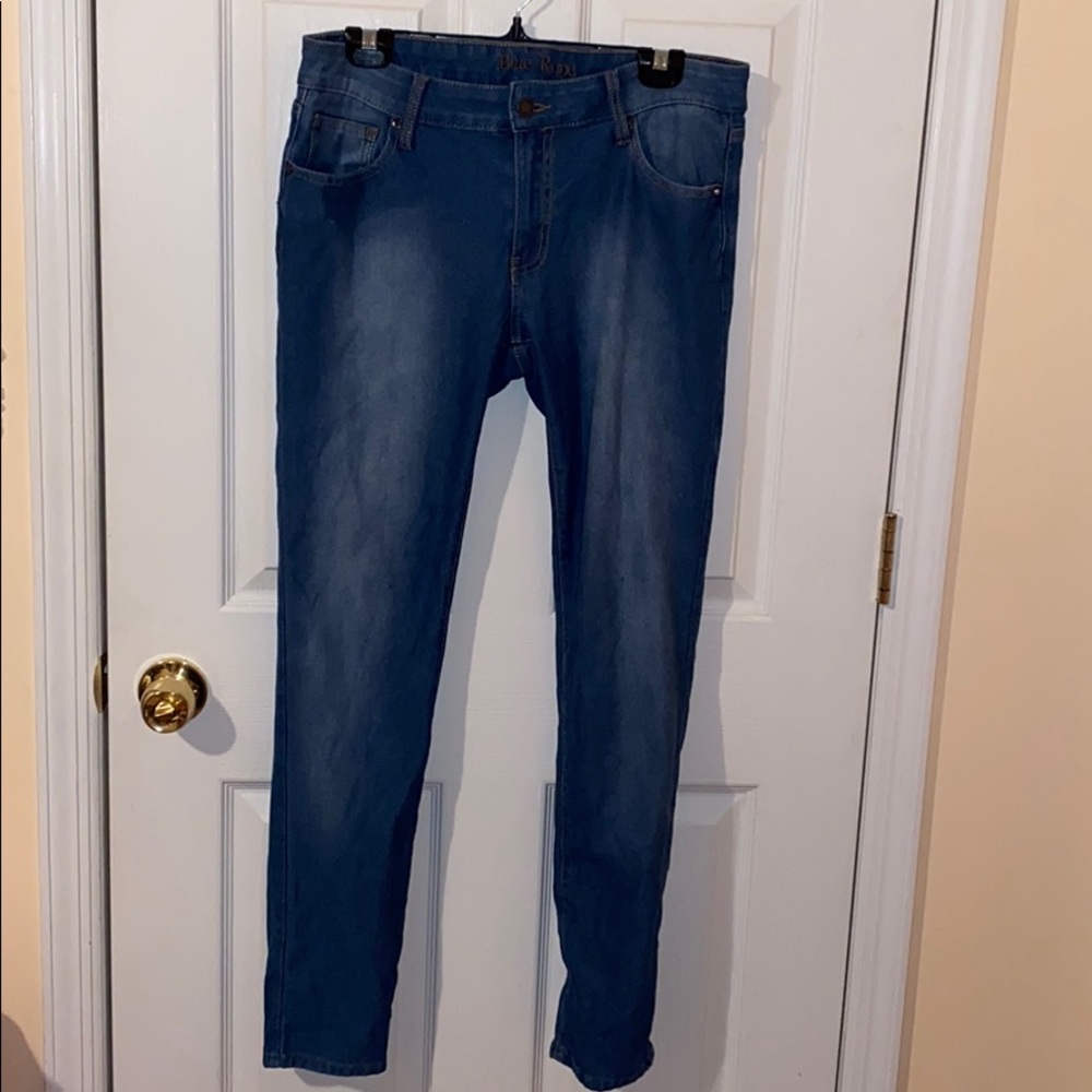 Blue Stretchy Skinny Jeans size 15